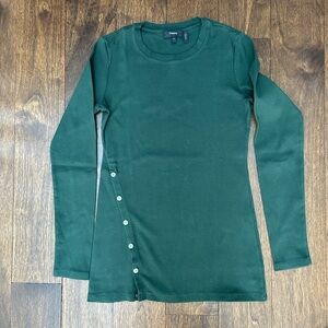 Theory cotton top. Size S. Green.